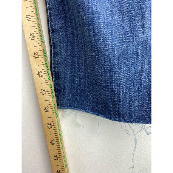 Lucky Brand Sweet Straight raw hem Dark Wash Jeans Size 14 /32 R x 24 (1133) - Picture 5 of 9